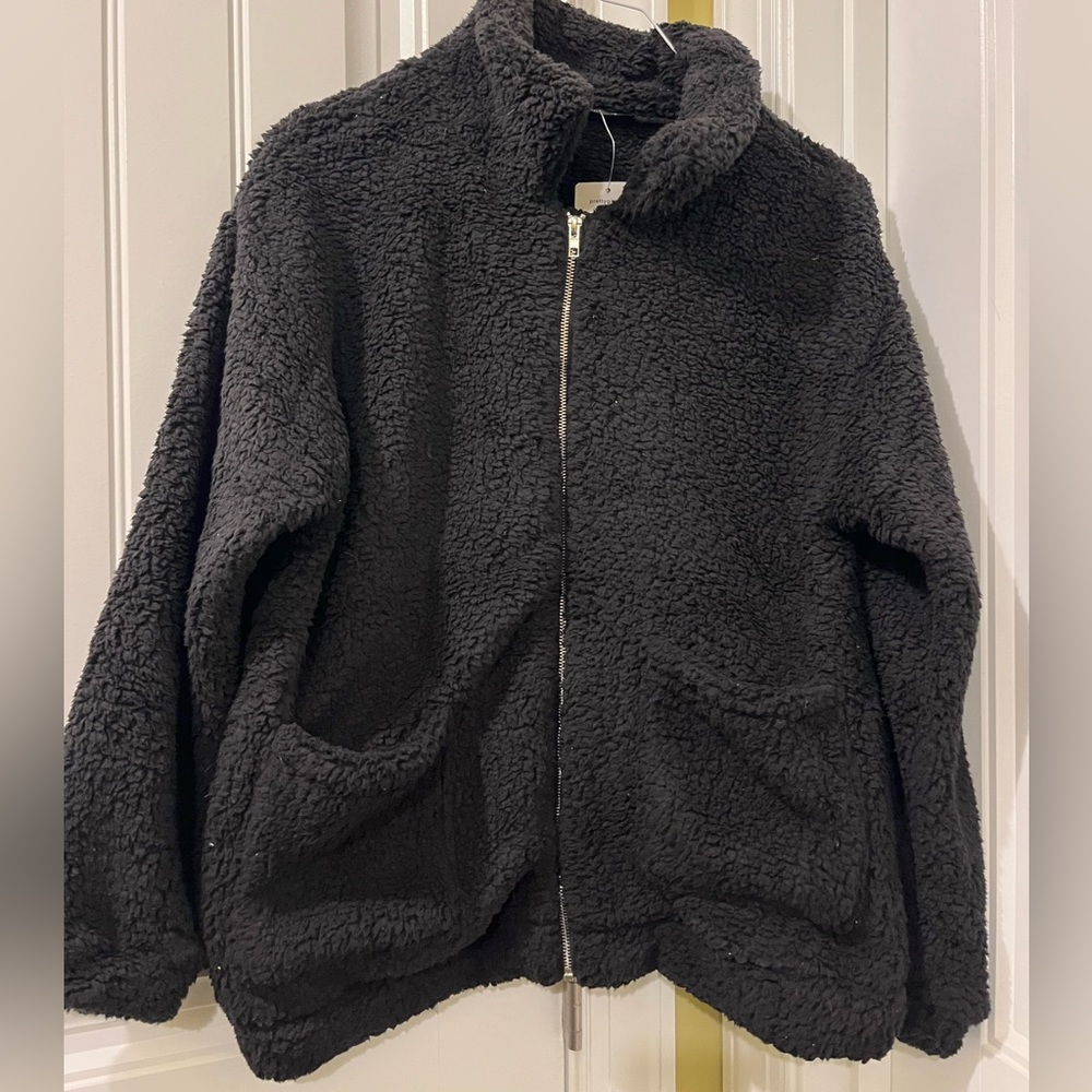 Fleece Sherpa Long Sleeve Zip up
